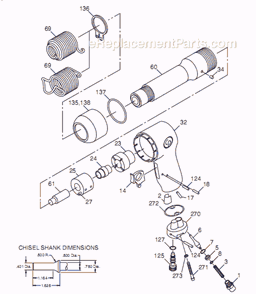 Page A Diagram and Parts List for T025364 Chicago Pneumatic